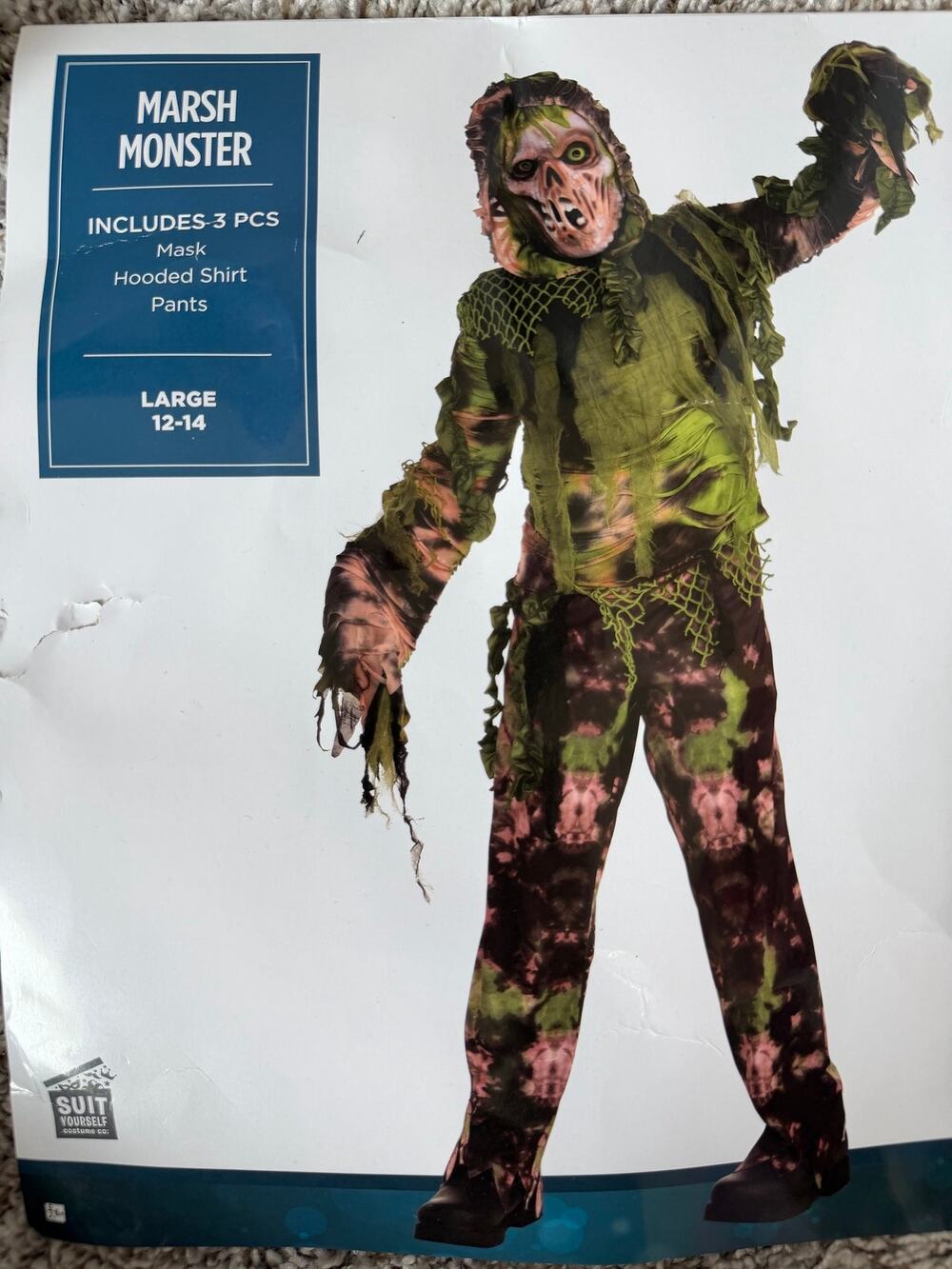 Marsh Monster Kids Halloween Costume Kids Large 12-14